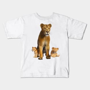 Lioness and cubs Kids T-Shirt